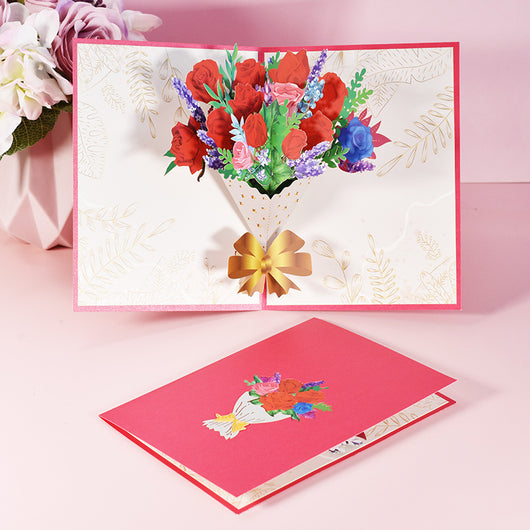 Tarjeta de Felicitación Tridimensional Artesanal con Relieve - Image 32