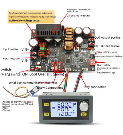 Fuente de Alimentación Conmutada 60V 20A con Control WiFi y App - Image 11