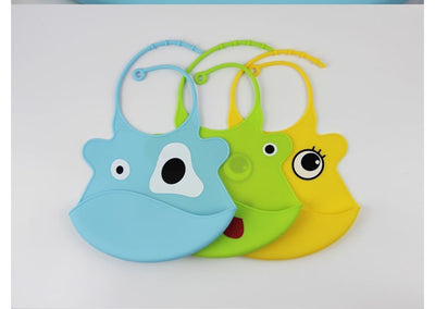 Babero de Silicona Impermeable para Bebé con Diseño de Dibujos Animados - Image 4
