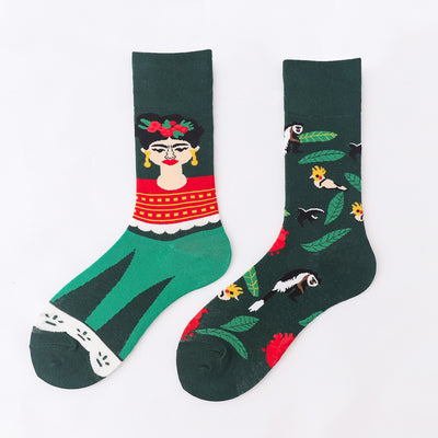 Calcetines Unisex Estampado Animal Abstracto en Algodón - Image 41