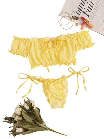 Conjunto de Lencería Sexy con Encaje y Diseño Dividido - Image 2