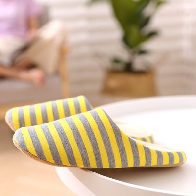 Pantuflas de Algodón Rayadas Japonesas - Comodidad Total para Casa - Image 3