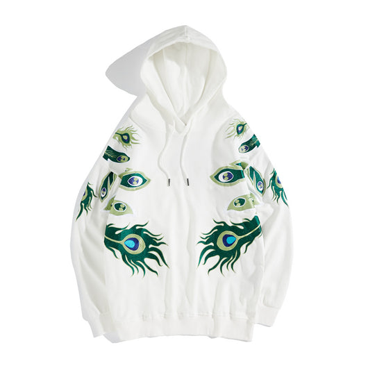 Sudadera con Capucha Pavo Real Bordada - Estilo Industrial Pesado - Image 11