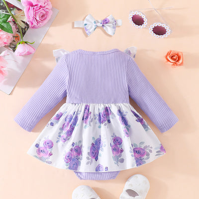 Vestido de Bebé Triangular Estampado Floral - Image 11