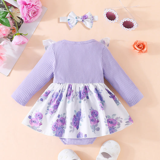 Vestido de Bebé Triangular Estampado Floral - Image 11