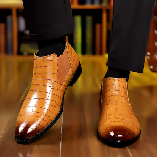 Botas Martin Punta Aguda Estilo Británico Talla Grande para Hombre - Image 12