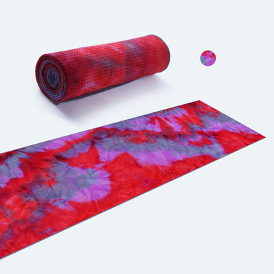 Toalla Antideslizante para Yoga y Ejercicio - Diseño Tie-Dye Multicolor - Image 21