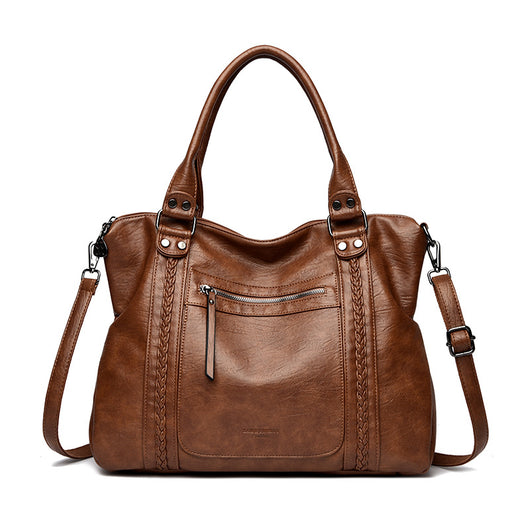 Bolso Bandolera de Cuero Genuino Vintage para Mujer - Image 3