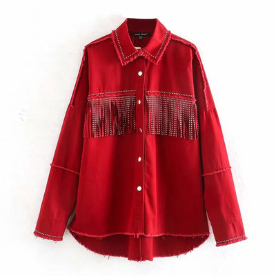 Chaqueta con Diseño de Borlas para Mujer - Image 15