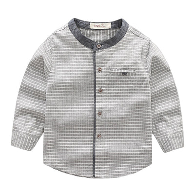Camisa de Cuello Alto a Rayas para Niños y Bebés - Image 7