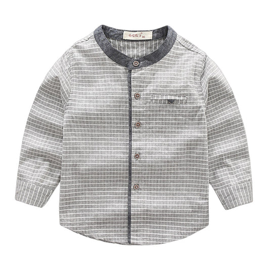 Camisa de Cuello Alto a Rayas para Niños y Bebés - Image 7