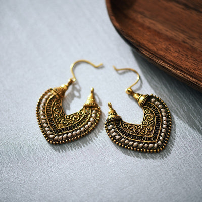 Aretes Tejidos en Forma de Corazón - Image 8