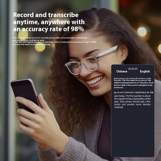 Gafas Inteligentes de Traducción en Tiempo Real con Bluetooth - Image 3