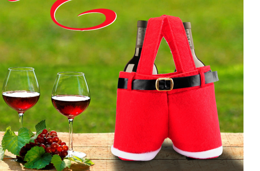 Bolsa de Regalo Navideña Estilo Pantalón Santa en Tela de Lana - Image 17