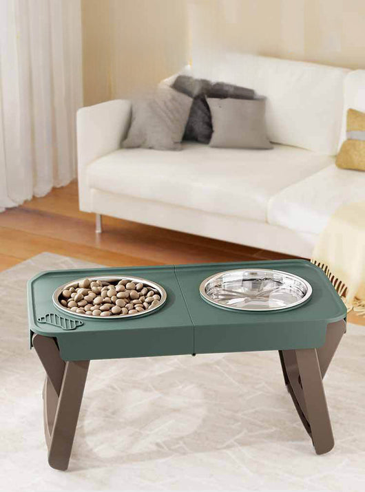Comedero Plegable Elevado para Mascotas con Base Antideslizante en Acero Inoxidable - Image 14