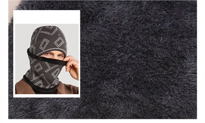 Gorro Térmico con Patrón Cuadrado Grueso para Clima Frío - Image 10