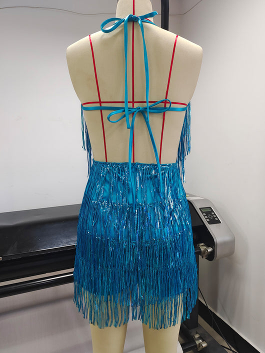 Jumpsuit de Lentejuelas con Tirantes Backless Estilo Discoteca - Image 21