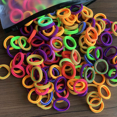 Set de 100 Bandas Elásticas Infantiles sin Tirones - Colores Pastel Suave - Image 33