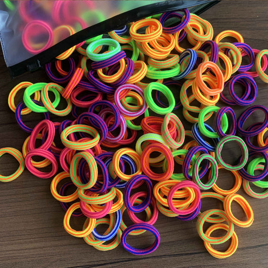 Set de 100 Bandas Elásticas Infantiles sin Tirones - Colores Pastel Suave - Image 33