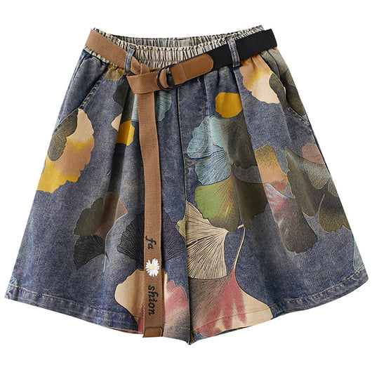 Pantalón Denim Estampado Pierna Ancha para Mujer - Image 7