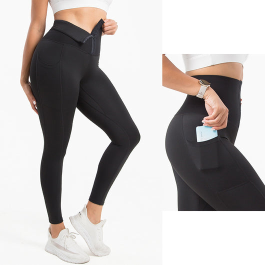 Pantalones Yoga Moldeadores con Bolsillos - Talla Grande Control Abdominal - Image 10