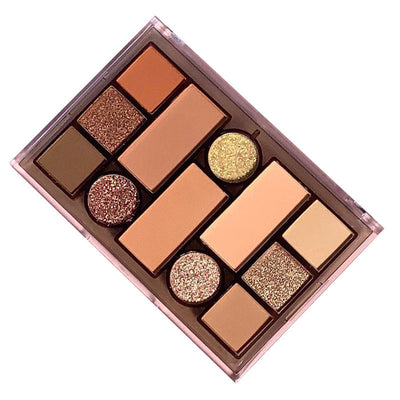 Paleta de Sombras de Ojos de Doce Colores Mate y Perlado en Tonos Tierra - Image 3