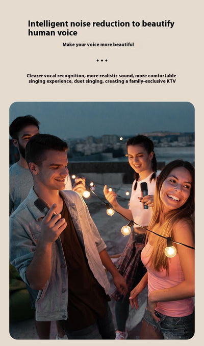 Parlante Bluetooth Portátil con Micrófono Inalámbrico para Karaoke - Image 12