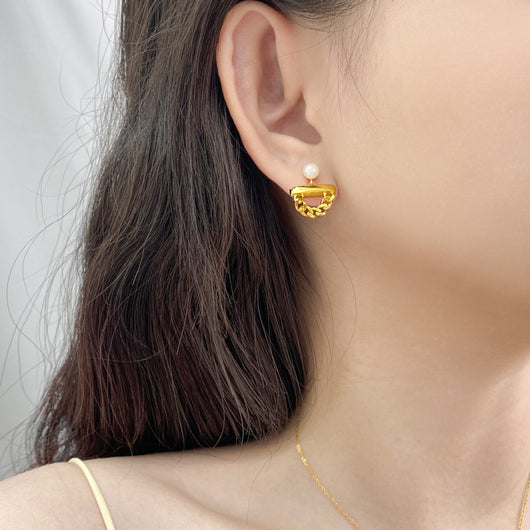 Aretes de Perlas Naturales Diseño Premium - Image 3