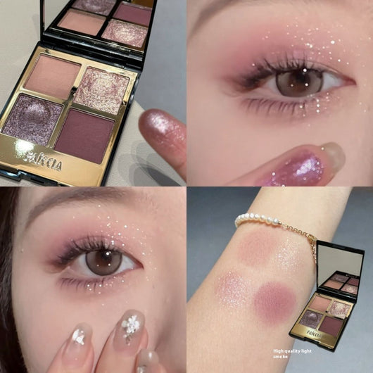 Paleta de Sombras Eyeshadow 4 Colores Tierra Ahumado Mate - Image 8