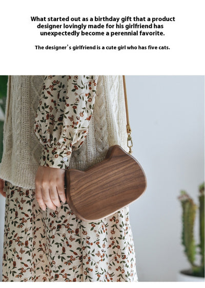 Bolso Bandolera de Madera Personalizado Trendy Log Creative - Image 23