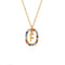 Sterling Plateado Letter Necklace Female Niche Design Sense F