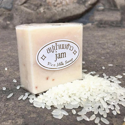 Jabón Artesanal de Arroz y Jazmín - Control de Grasa y Blanqueador Natural
