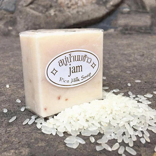 Jabón Artesanal de Arroz y Jazmín - Control de Grasa y Blanqueador Natural