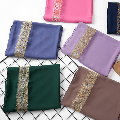 Pañuelo de Encaje con Perlas para Mujer - Elegancia y Estilo - Image 3