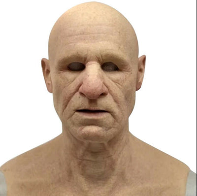 Máscara de Anciano con Cabello Blanco y Barba para Halloween - Image 21
