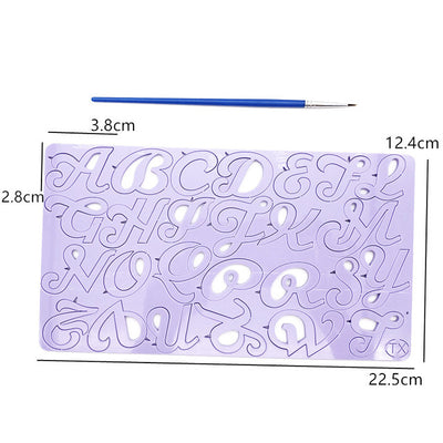 Molde Acrílico Abecedario y Números con Diseño Cartoon para Tarjetas de Pastel - Image 2