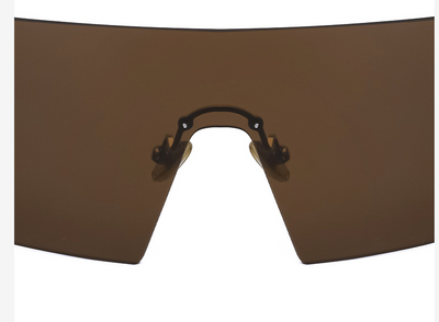 White one-piece cycling sunglasses with mirrored silver lenses and a sporty, futuristic design. - Image 10