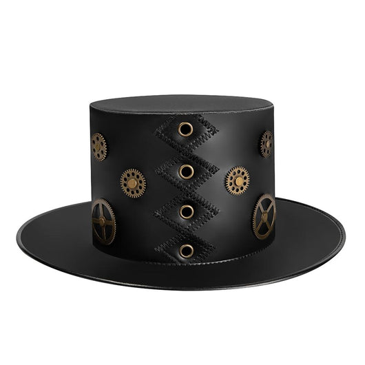 Sombrero Punk de Plataforma con Remaches para Actuaciones en Escena