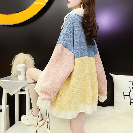 Abrigo de Lana Estilo Occidental para Niñas - Diseño Holgado y Cálido - Image 10
