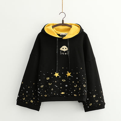 Blusa Universitaria Manga Acampanada con Estampado Cartoon - Image 9