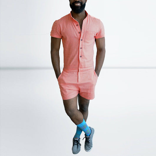 Mono Casual de Manga Corta Elástico para Hombre - Image 4