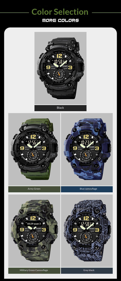 Reloj Deportivo Digital Resistente para Hombre con Pantalla Grande y Sincronización Electrónica - Image 10