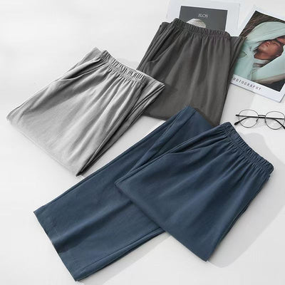 Pantalones de Dormir Holgados de Algodón Langsha para Hombre