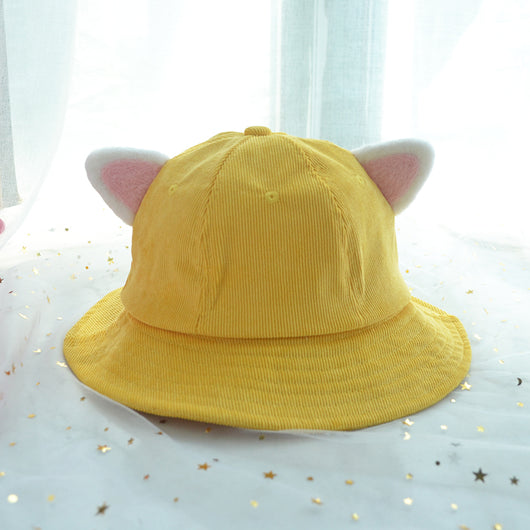 Gorra Bucket de Pana Suave - Estilo Sweet Girl Casual