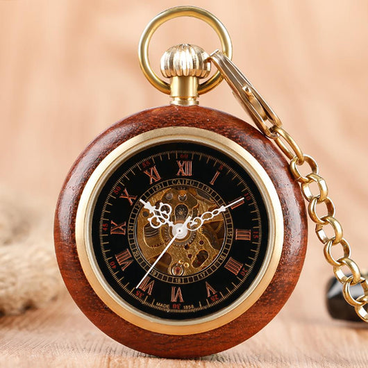 Reloj de Bolsillo Caoba Clásico - Image 3