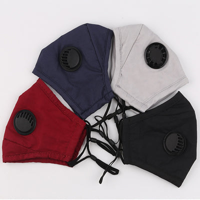 Mascarilla de Algodón 4 Capas PM2.5 con Válvula de Respiración