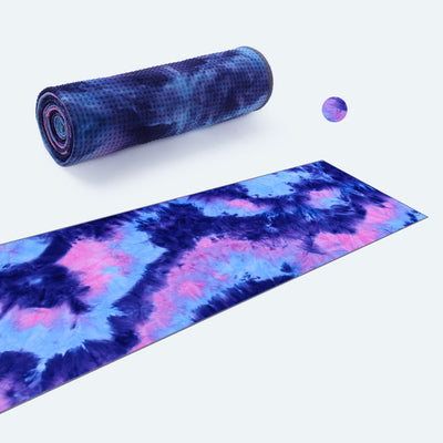 Toalla Antideslizante para Yoga y Ejercicio - Diseño Tie-Dye Multicolor - Image 15