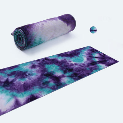 Toalla Antideslizante para Yoga y Ejercicio - Diseño Tie-Dye Multicolor - Image 13
