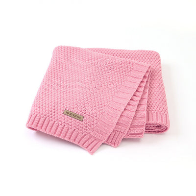 Manta Tejida de Color Sólido para Niños y Niñas - Image 13