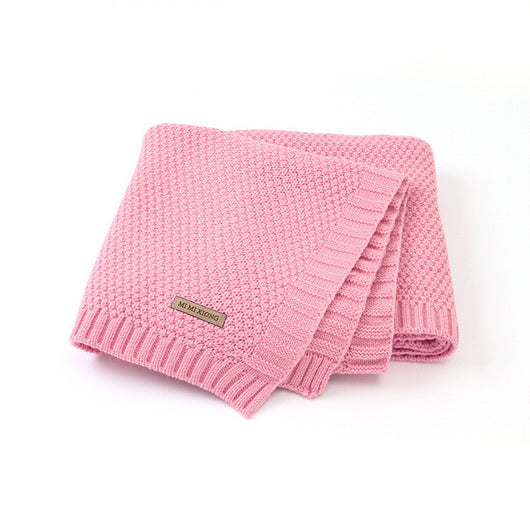 Manta Tejida de Color Sólido para Niños y Niñas - Image 13